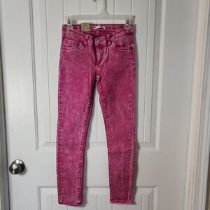 Girl's Pink Levi Jeans